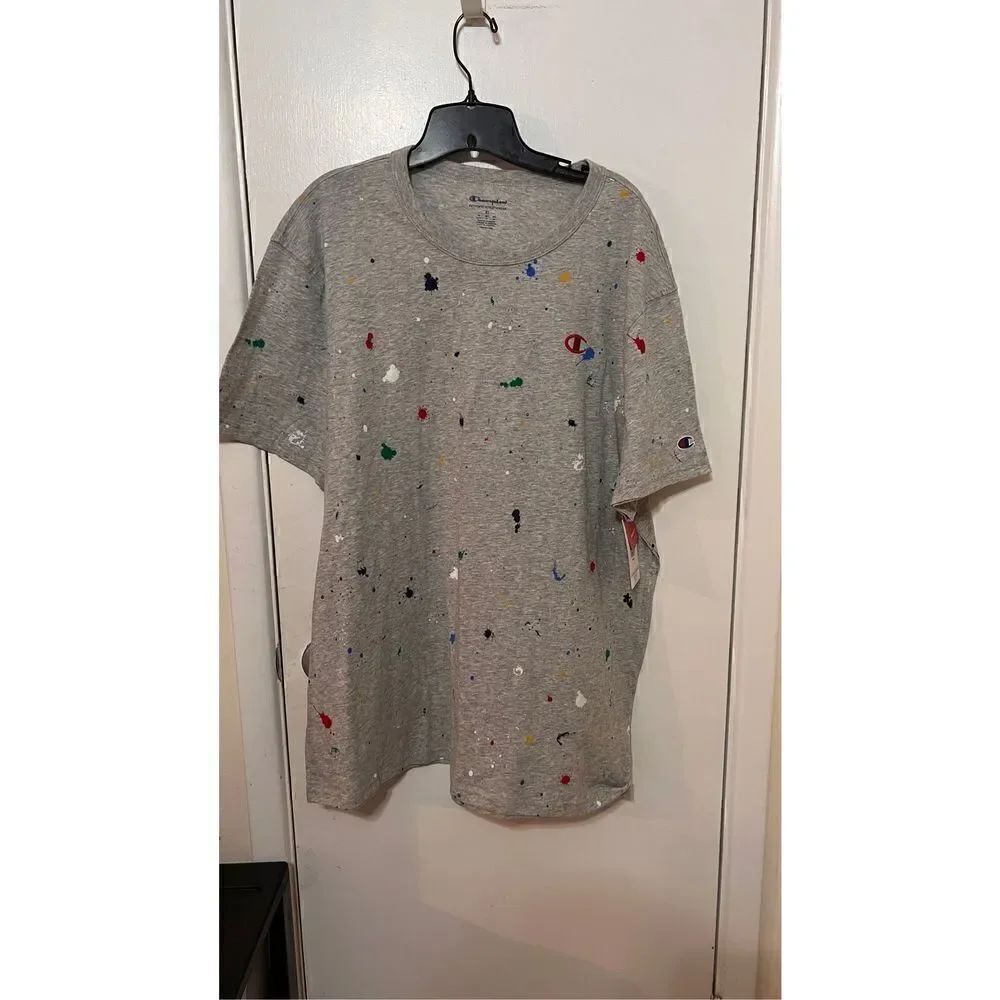 CHAMPION PAINT SPECKLED T-SHIRT MENS SIZE XL NEW WITH TAGS